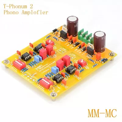 Kaufen 1pc T-Phonum 2 MM/MC Phono Amplofier RIAA Fertige Platinen • 43.89€