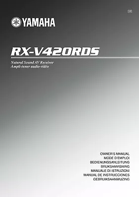 Kaufen Bedienungsanleitung-Operating Instructions Für Yamaha RX-V420 RDS  • 12.50€