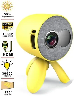 Kaufen YG220 Mini Projektor Handy Unterstützt 1080P Multimedia Video Player UK • 135.64€