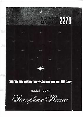 Kaufen Marantz Service Manual Für Model 2270  Copy • 11€
