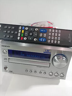 Kaufen Onkyo CR-425UKD CD Compact Disc Receiver Verstärker Radio FM AM DAB UK Ed Silber • 92.21€