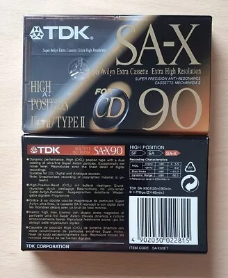 Kaufen MC, Tape, Audio Leerkassette TDK SA-X90, C90 • 13€