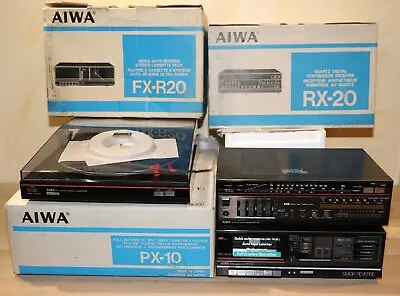 Kaufen Aiwa, Receiver  RX-R20, Turntable PX-10, Tapedeck FX-R20,  Unbenutzt In OVP • 179€