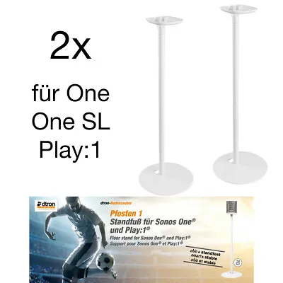 Kaufen 2x Ständer Für Sonos One SL Play:1 Lautsprecher Standfuß Standfüsse DTRON Weiß • 44.99€