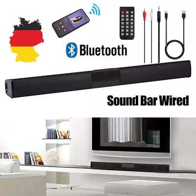 Kaufen Soundbar Wireless 4 Lautsprechersystem Subwoofer Bluetooth Surround TV Heimkino • 32.99€