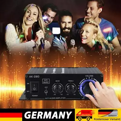 Kaufen AK-280 Audio Power Amplifier 40W+40W Speaker Power Amp Music Player Home Theater • 20.46€