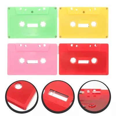 Kaufen  4 Pcs Leere Wandkassettenverzierung Kassettenhülle Zum Selbermachen Tonband • 13.18€