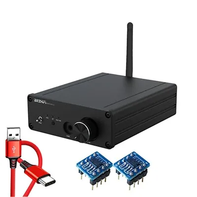 Kaufen Black Power Amplifier HiFi Bluetooth Receiver ES9038 DAC Audio Decoder • 73.78€