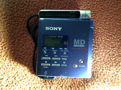 Kaufen Lecteur Enregistreur Minidisc Sony MZ-R55 CouleurBleu Exellent état +casque Sony • 120€