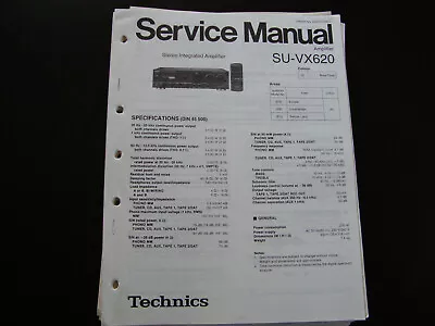 Kaufen Original Service Manual Technics SU-VX620 • 11.50€