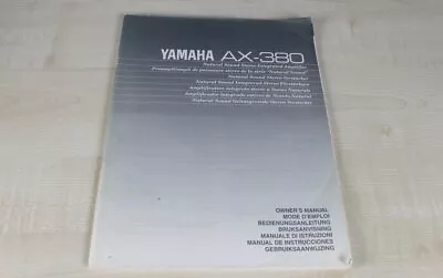 Kaufen Yamaha AX-380 Original Bedienungsanleitung (mehrsprachig, Auch In Deutsch) • 9€
