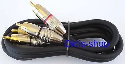 Kaufen Cinch Audio Kabel High End 0,50m Hifi 99,99% Kupfer 50cm Cinchkabel Schwarz  • 7.80€