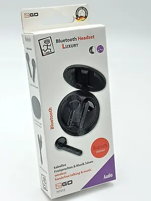 Kaufen Bluetooth Headset Kopfhörer Kabellos 2in1 Ladebox Integrierte Powerbank • 5€