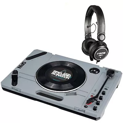 Kaufen Reloop SPiN USB Plattenspieler Set, Grau, Inklusive DJ Kopfhörer, Integrierter V • 267.75€
