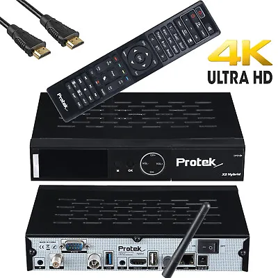 Kaufen Protek X2 Combo Receiver 4K UHD H265 HEVC E2 Linux 2.4 GHz WiFi  DVB-S2 DVB-C/T2 • 299€