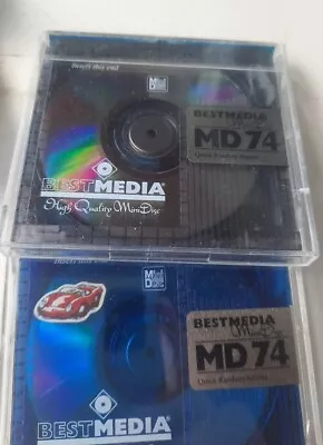 Kaufen 2 St Best MEDIA MD 74  MiniDisc Gebraucht Mit Hülle • 4.95€