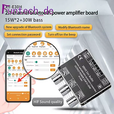 Kaufen Bluetooth 5.0 HiFi 2.1 Channel Digital Power Amplifier Subwoofer Audio Amp Board • 14.40€