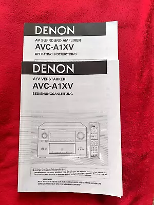 Kaufen Denon AVC-A1XV Bedienungsanleitung Handbuch AV Verstärker • 14.50€
