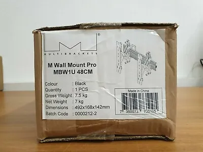 Kaufen Multibrackets M Wall Mount Pro MBW1U 48cm Schwarz UR • 278.95€