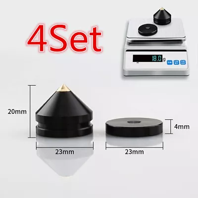 Kaufen 4Set Lautsprecher Isolation Stand Pad Stoßfeste Spike Base Pad Bodenschutz Füße • 15.46€