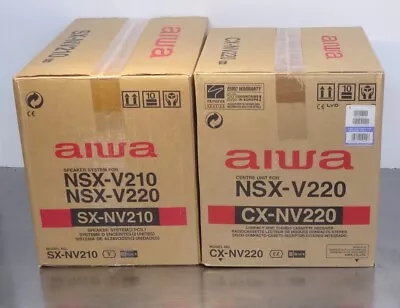 Kaufen AIWA NSX-V220 + NSX-V210 Radio Cassette CD Micro System ORIGINAL VERPACKT 1980er • 500€