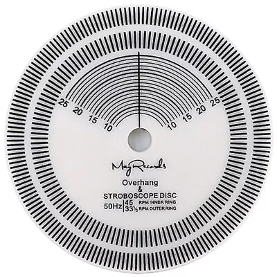 Kaufen  Weiß Acryl Geschwindigkeit Messung Für Schallplatten Spieler Drehscheibe • 11.35€