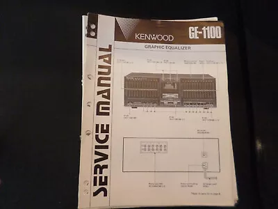 Kaufen Original Service Manual Schaltplan Kenwood GE-1100 • 12.50€