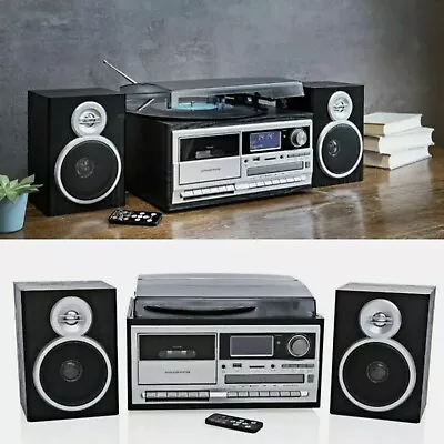 Kaufen Kompaktanlage Musikanlage DAB+ Encoding Plattenspieler Usb Kassette CD RADIO S. • 128.88€