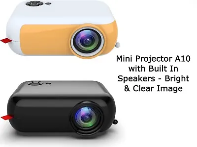 Kaufen Tragbarer Mini-Projektor 1080P LED Heimkino Kino Eingebauter Lautsprecher • 38.75€