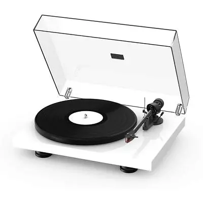Kaufen PRO-JECT Audiophiler Plattenspieler Debut Carbon EVO HG Weiß White Haube 2M Red • 569€