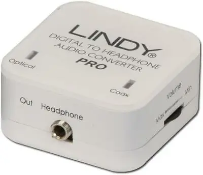 Kaufen Lindy Optiocal SPDIF/Koax DAC Konverter Auf 3,5 Mm Stereo Audio Kopfhörer AMP • 55.41€