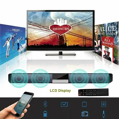 Kaufen LCD TV Heimkino Lautsprechersystem Bluetooth Soundbar Subwoofer Fernbedienung • 56.99€
