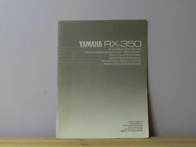 Kaufen Yamaha RX-350  Bedienungsanleitung • 11.90€