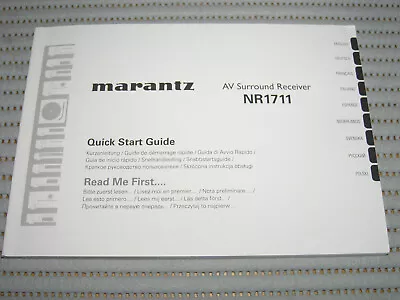 Kaufen Quick Start Guide AV-Receiver Marantz NR 1711 • 8€