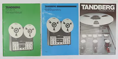 Kaufen Tandberg TD 20 A Original Service Manual Englisch Bedienungsanleitung Prospekt • 95€