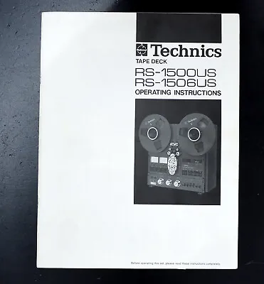 Kaufen Original TECHNICS RS-1500US RS-1506US Bedienungsanleitung/Operating Instructions • 89.50€