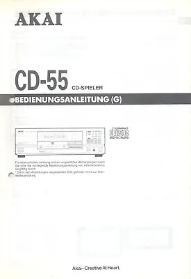Kaufen Bedienungsanleitung AKAI CD-55  CD-Spieler • 9.50€