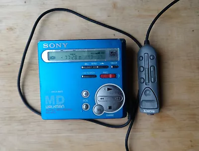 Kaufen Sony Minidisc Player Recorder MD MZ-R70 Walkman Mini Disc Blau • 169€