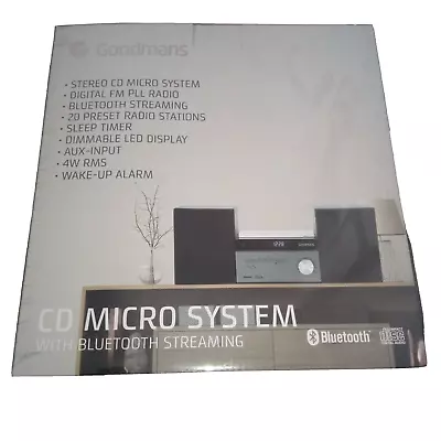 Kaufen Goodmans Stereo CD Mikrosystem Mit Digitalem PLL FM Radio & Bluetooth Streaming • 68.41€