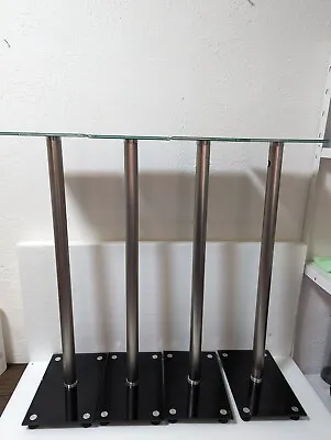 Kaufen 4 Stück XXL Lautsprecherständer - Glas - Boxen Ständer - Stativ • 119€