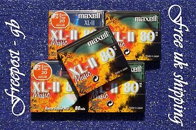 Kaufen 5 X Maxell XL-II 80 Minute Qualität Digital Audio Minidiscs - Extra Lang 80 • 28.77€