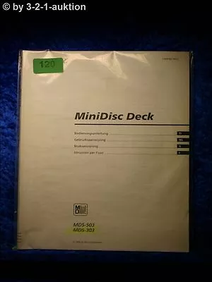 Kaufen Sony Bedienungsanleitung MDS 503 / 303 Mini Disc Deck  (#0120) • 12.50€