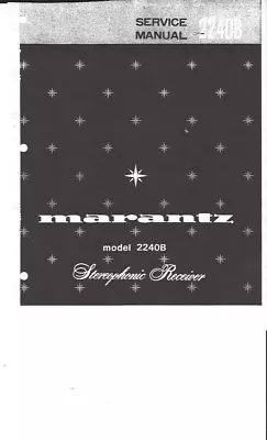 Kaufen Marantz Service Manual Für Model 2240 B Copy • 11€
