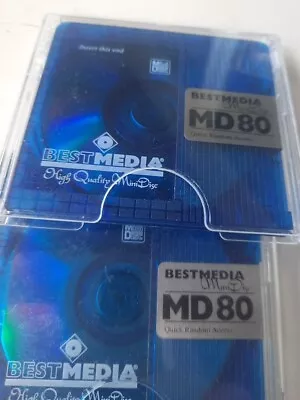 Kaufen 2 St Best MEDIA MD 80 MiniDisc Gebraucht Mit Hülle • 5.95€