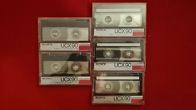 Kaufen Audiokassetten► SONY UCX 90 ◄Tapedeck Music Cassette 5 Stück! Sehr Gut! • 1€