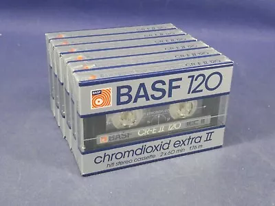 Kaufen BASF 120 Chromdioxid Extra II / 6x Audio Musik Kassette Cassette MC / Neu OVP • 129.99€