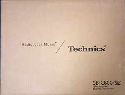 Kaufen Technics SB-C600 Bücherregal Lautsprecher Schwarz Oberfläche High End HiFi Brandneu Versiegelt • 755.27€