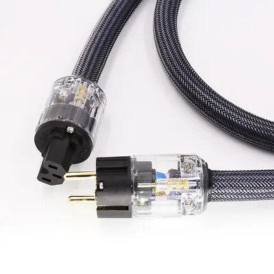 Kaufen High End Hifi Netzkabel EU AC Kaltgerätekabel Netzkabel Schuko Audio Power Kabel • 17.26€