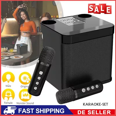 Kaufen Karaoke Maschine Bluetooth 5.0 Lautsprecher Mit 2 Mikrofonen Musikset Singen 10W • 55.99€