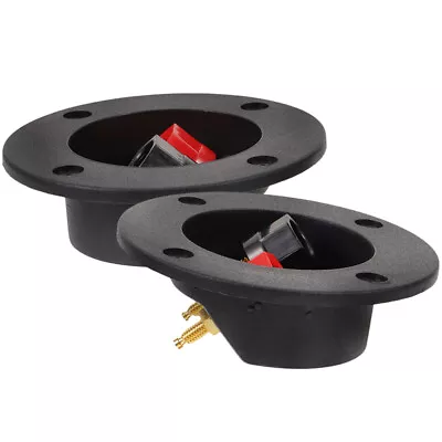 Kaufen  2 Pcs Audiozubehör Metall Lautsprecheranschlussschale Bausatz Selber Machen • 8.38€